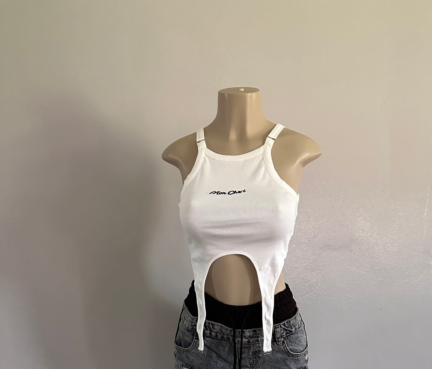White/ivory tank top