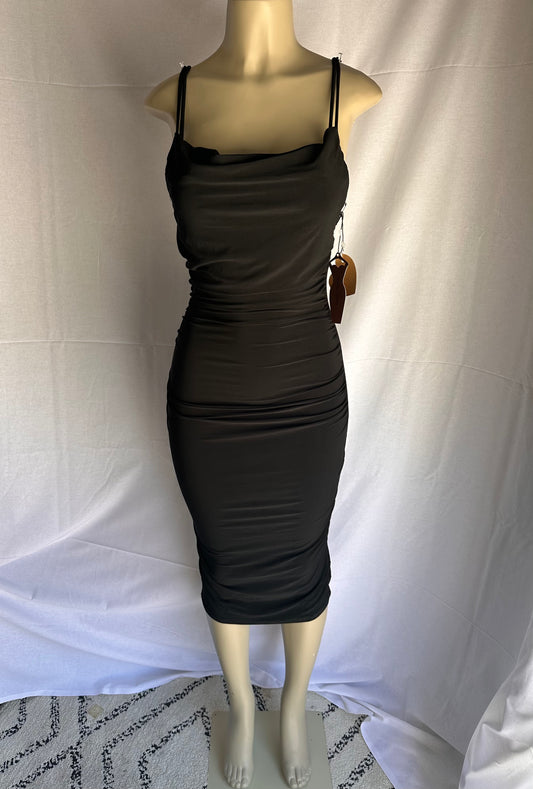 Cowl neck bodycon madi dress